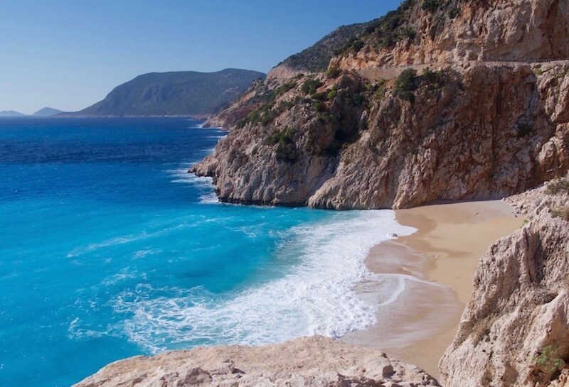 kaputas beach turkey, day trips from kalkan